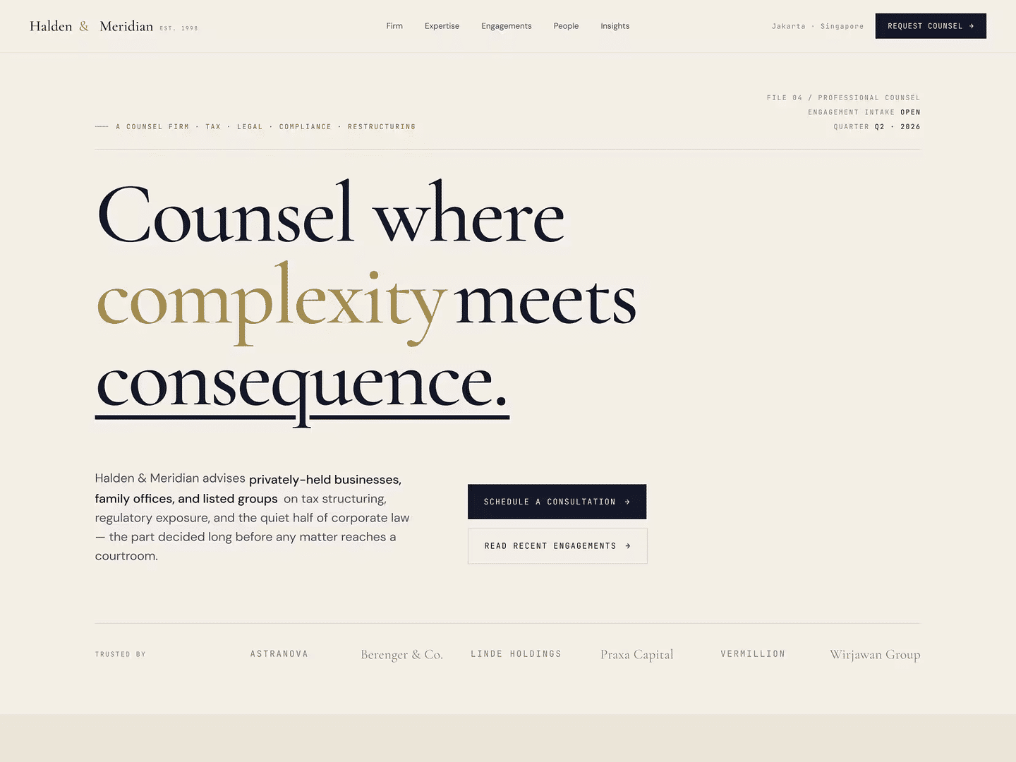 HaldenMeridian - Professional Consultant preview 2