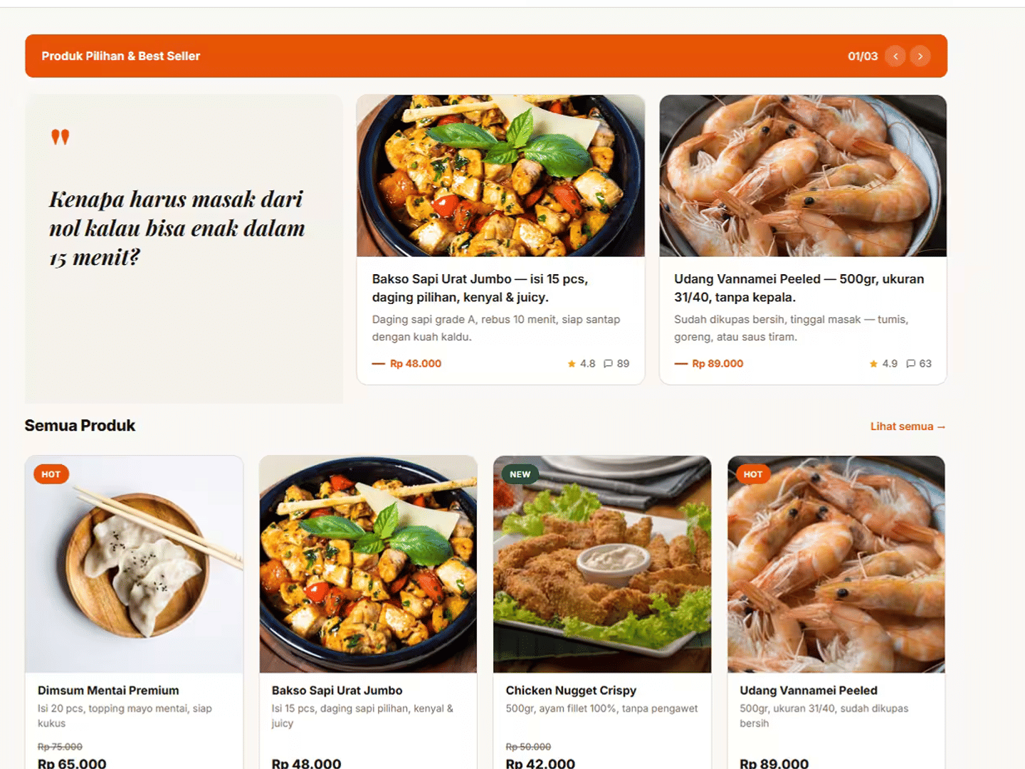 Andin food - Frozen Food preview 2