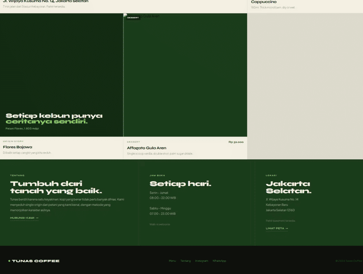 Tunas Coffee — Website — image 2
