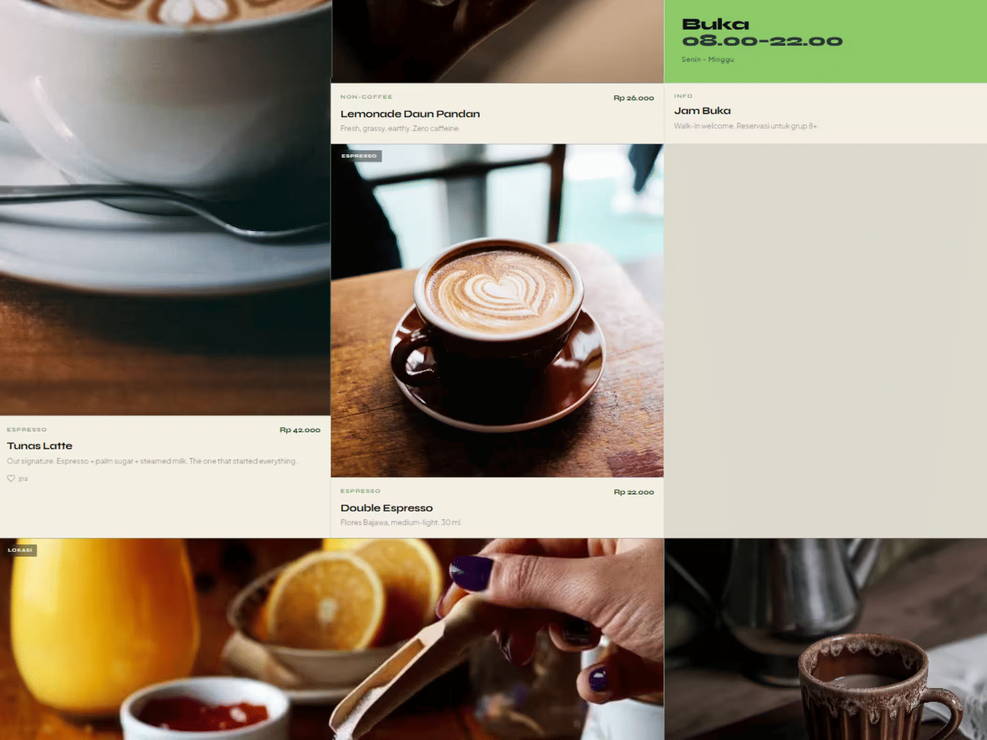 Tunas Coffee — Website preview 4