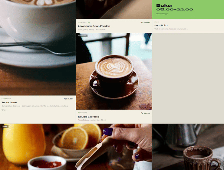 Tunas Coffee — Website — image 4