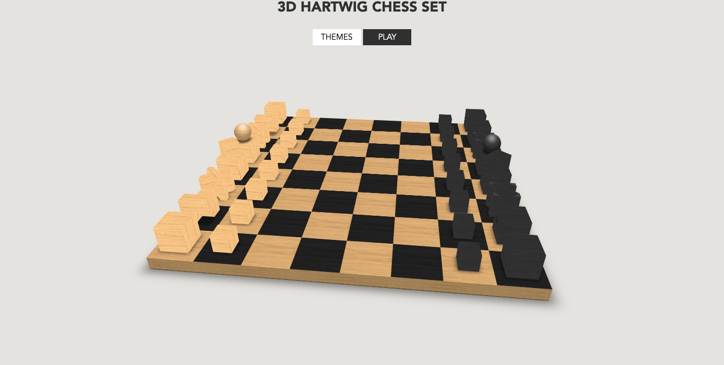 3D Hartwig Chess Game Snapshot.