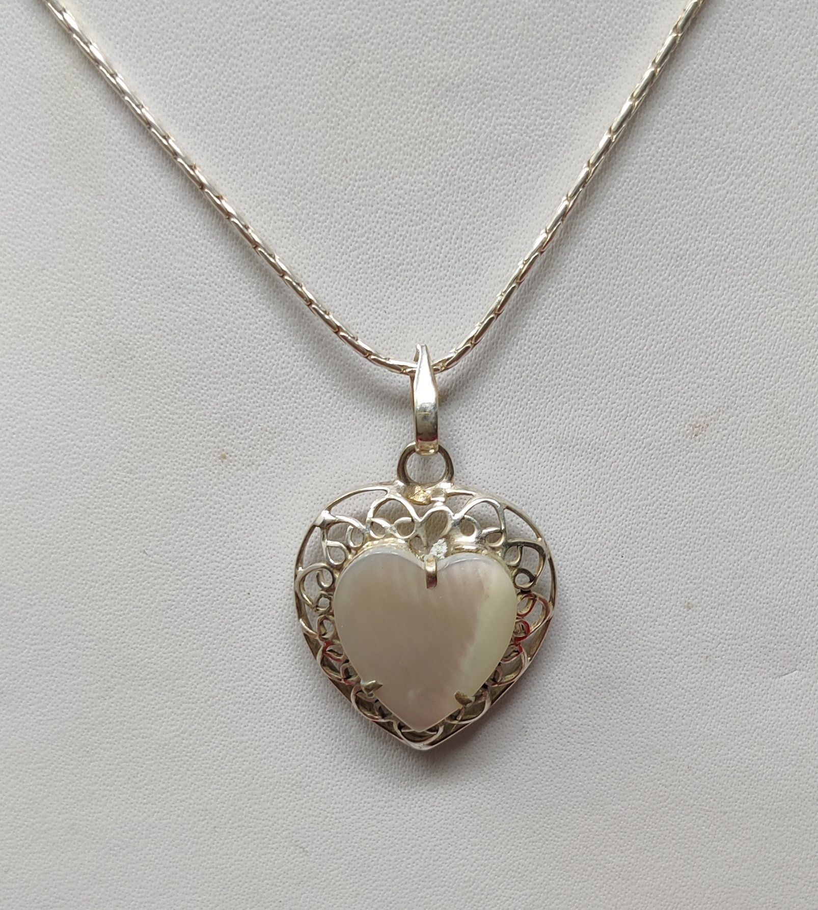 Silver seap pendant seap pearl silver locket pendant heart shape