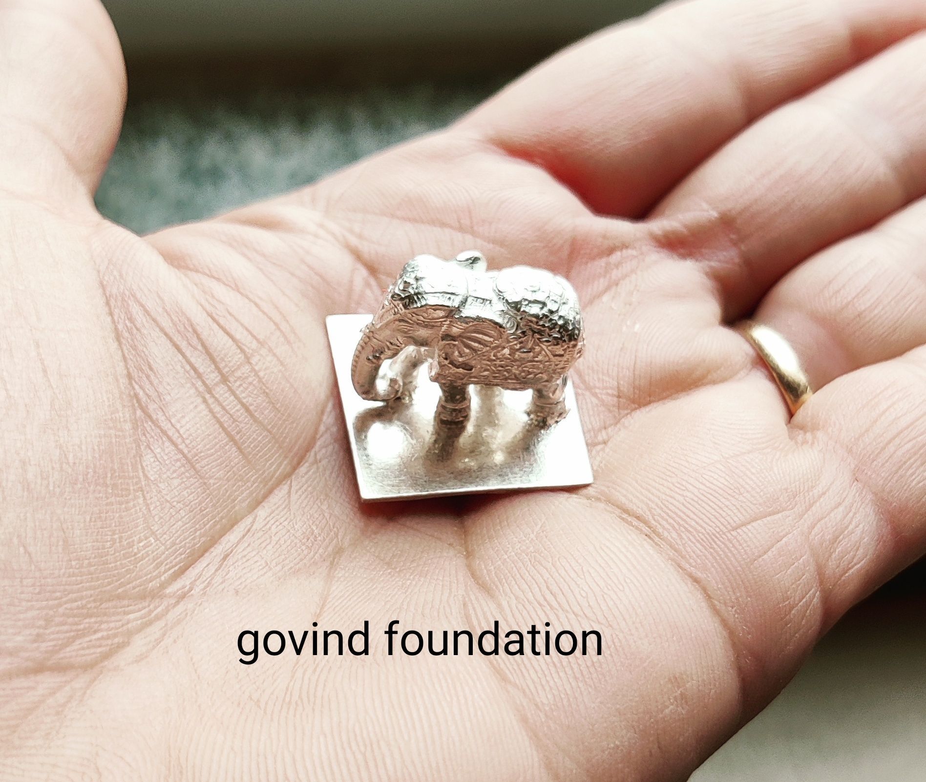 Silver Elephant Trunk down 16gm