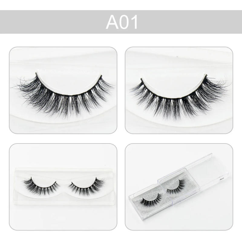 Description Picture 2 of itemLEHUAMAO 3D Mink False Eyelashes Super long Thick Messy Mink Lashes Natural Popular for Beauty Makeup fake Eye Lashes extension