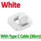 with cable white