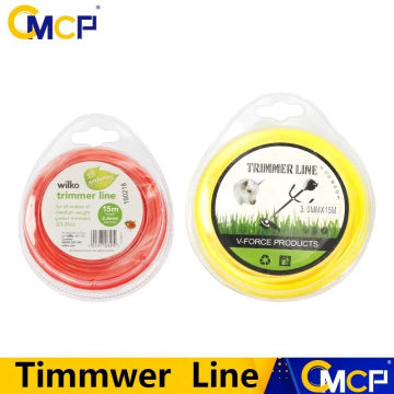 CMCP Brush Cutter Trimmer 2.4mm/3.0mm 15M Nylon Round Roll Grass Replacement Wire About 15M Garden Tool Accessories