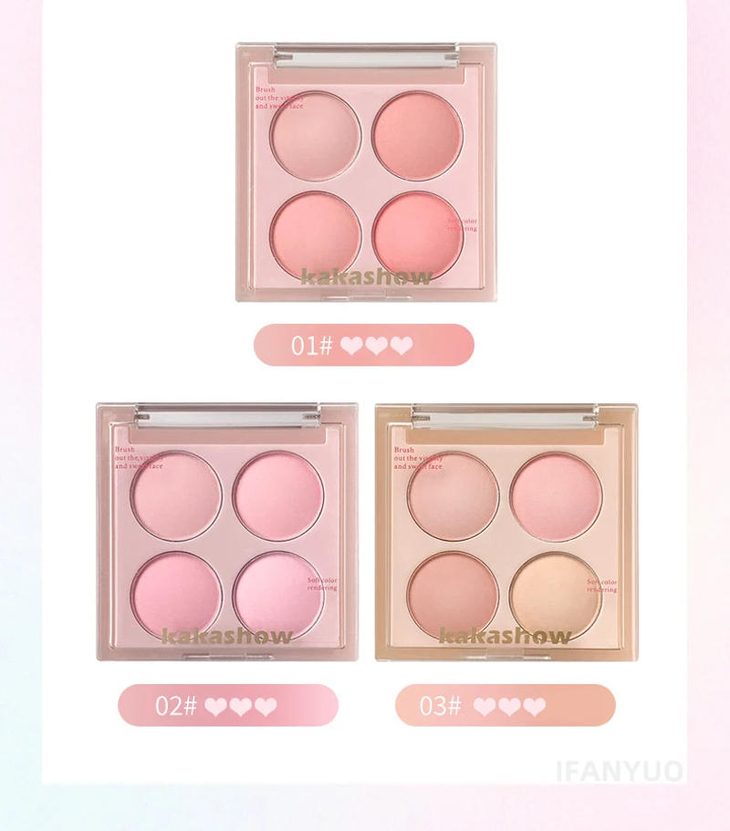 Description Picture 4 of itemKorean Blush Pallete Expansive Color Brightening Face Contouring Shadow Blusher Long-lasting Tint Cheek Korean Makeup Cosmetics