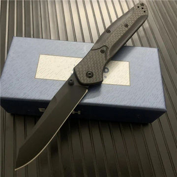 940 Osborne BM Pocket Folding Knife D2 Steel Tanto Blade,Carbon Fiber Handles Outdoor Camping Hunting Knives Tactical EDC Tool