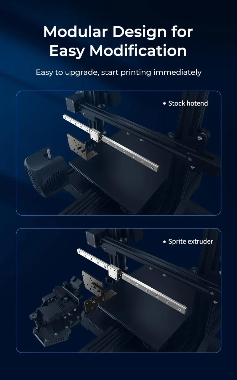 Description Picture 6 of itemOfficial Creality Ender 3 X-axis Linear Rail Guide Kit MGN12C with Mount Bracket Support Sprite Pro Kit for Ender-3 Series