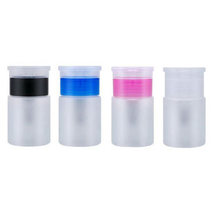 60ml Empty Pump Dispenser Clear Nail Polish Makeup Remover Bottle Container