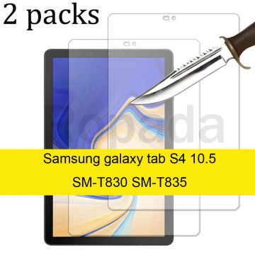 2PCS for Samsung galaxy tab S4 10.5 SM-T830 SM-T835 Tempered glass screen protector 2.5D 9H 0.33 tablet front cover film
