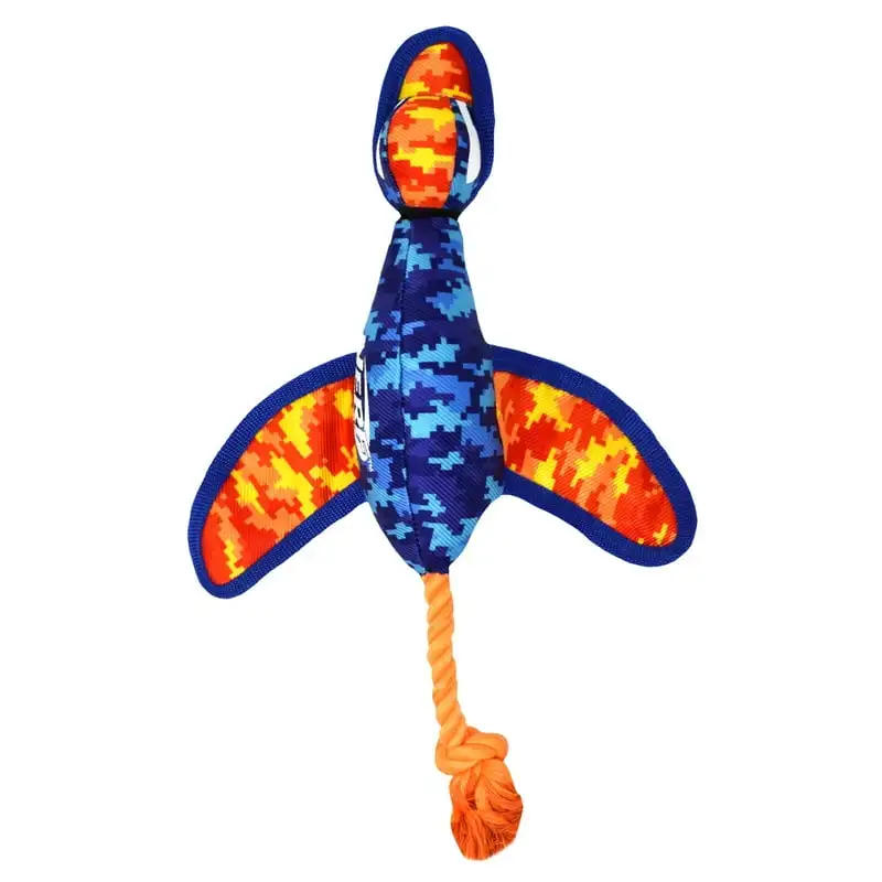 Description Picture 5 of itemNylon Digital Camo Crinkle Wing Duck Launching Fetch Dog Toy, Orange/Blue, 16.5 Dog toys indestructible Guinea pig toys Juguete