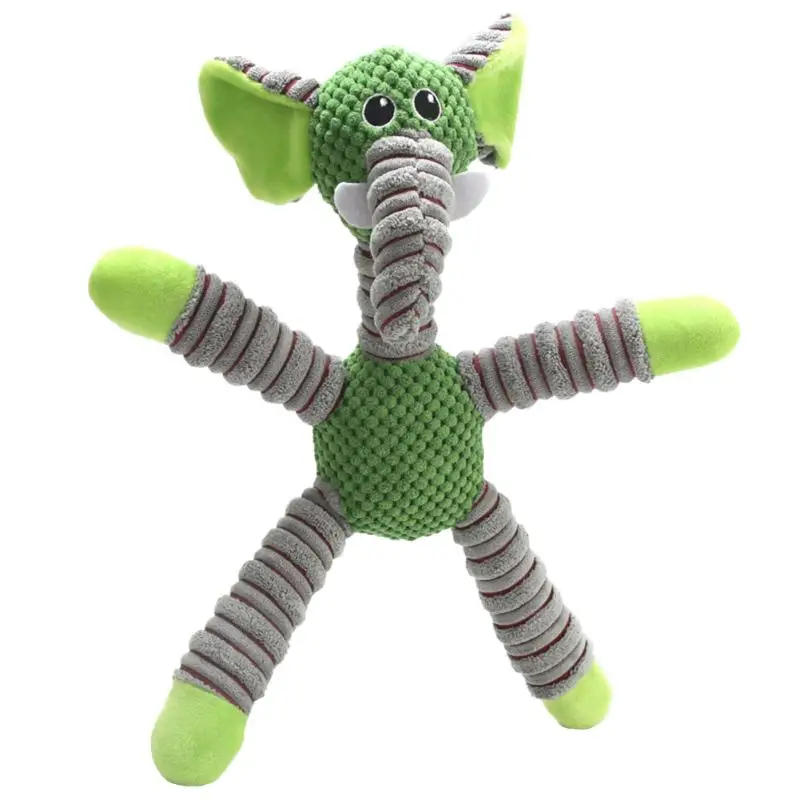 Description Picture 6 of itemPet Soft Plush Toy Animals Shape Bite-resistant Sound Squeaky Toys Interactive Supplies For Teeth Cleaning