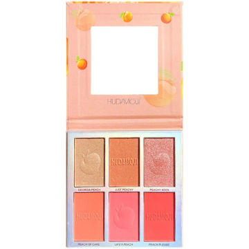 6 Color Matte Highlighter Palette Pearly Blush Shiny Eyeshadow Palette Multifunctional Face Makeup Palette Female Cosmetics