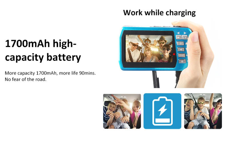 Description Picture 6 of item4K Underwater Digital Camera Video Recorder 56mp Anti Shake Selfie IPS Dual Screens 10FT Waterproof For Snorkeling Swimming