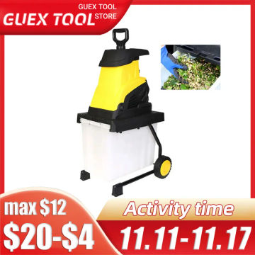 Industrial Household Electric Wood Branch Shredder 2500W Garden Tree Leaf Electric Pulverizer High Power Breaking Machine