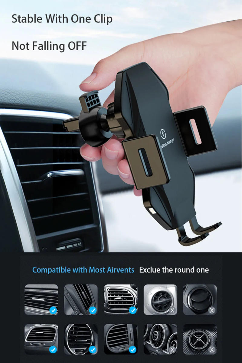 Description Picture 4 of item15W Fast Car Wireless Charging Stand for DOOGEE S96 GT Car Phone Holder Qi Wireless Charger Pad for Doogee S96 GT