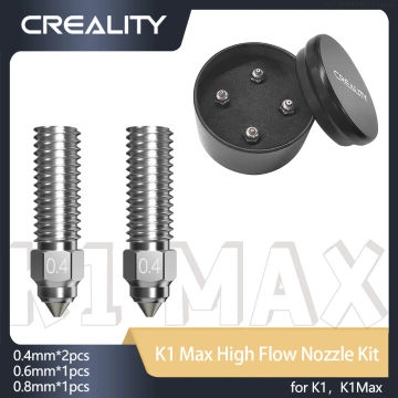 CREALITY K1 Max High Flow Nozzle Kit Bimetallic Material Smooth Inner Wall Smooth Extrusion Uniform Feeding