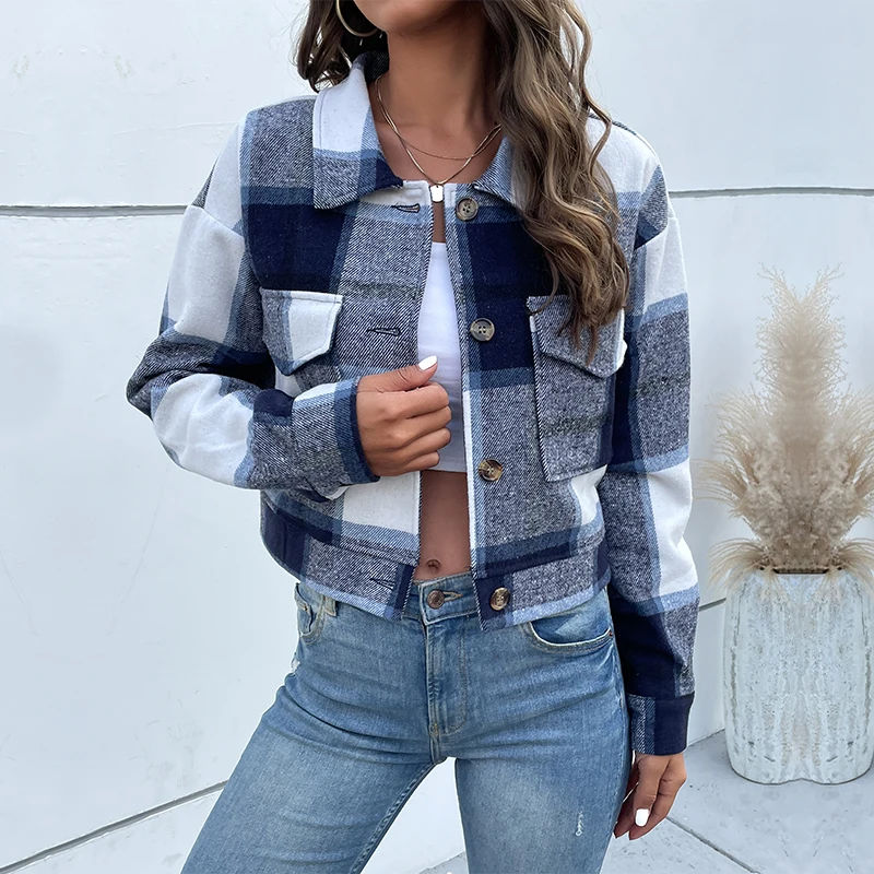 JIM & NORA Women Thick Plaid