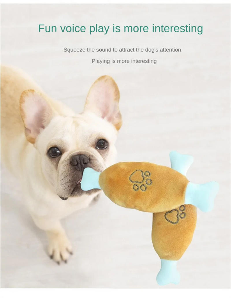 Description Picture 5 of itemDog Toys Cute Appearance Soothe Pets Pet Bite Resistant Toy Pet Supplies Pet Cat Toy Excellent Material Soft Plush Sound Toy