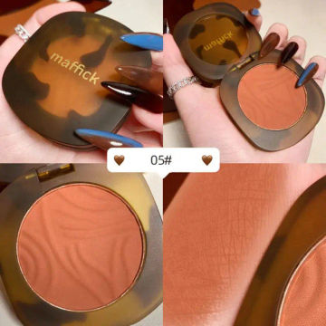 Single Color Matte Blush Pallete Contour Pink Orange Portable Natural Face Pigment Cheek Blusher Makeup Shadow Gift TSLM1