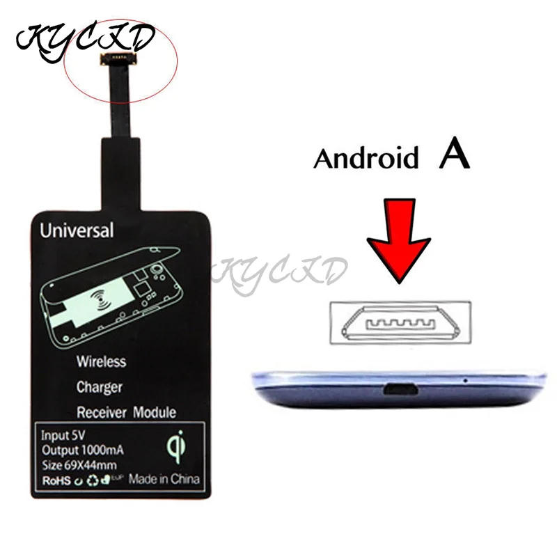 Description Picture 4 of itemMicro USB Type C Qi Fast Wireless Charger Receiver For iPhone 6 7 Plus Universal Charging Receiver For Xiaomi Samsung Huawei