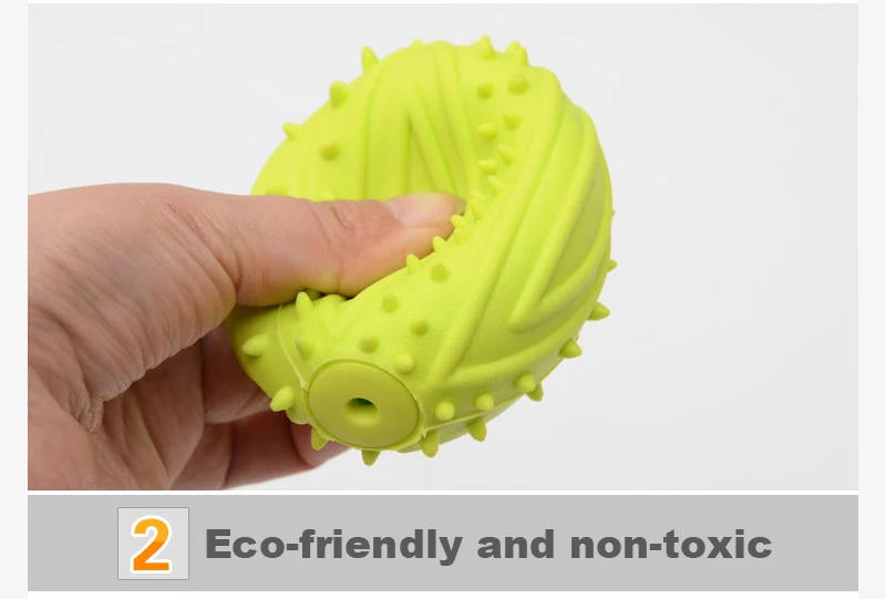 Description Picture 4 of item1pc Pet Dogs Toys Sounding Chewing Squeaky Toy for Dogs Puppies Football Soccer Dogs Ball Training Rugby