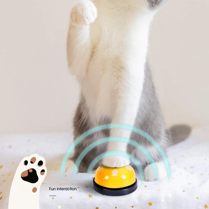 Description Picture 4 of itemPet Toys Bell for Dogs Cat Training Interactive Toy Called Dinner Small Bells Footprint Ring Trainer Feeding Reminder