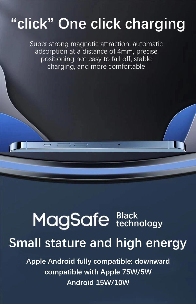 Description Picture 6 of itemPD 15W Wireless Charger 1-4PCS For Magsafe Original Magnetic Fast Charging For iPhone 15 14 13 12 11 Pro Max Mini XR XS SE Watch