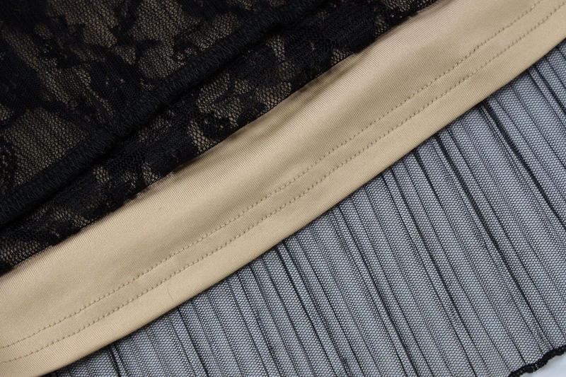 Description Picture 4 of itemLygens Lace Spliced Sleeveless Elegant Party Women'S Dresses 2023 Party Prom Ladies Ruffles Winter Vacation Casual Clothing