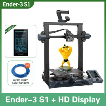 CREALITY Ender-3 S1 3D Printer 32-Bits Silent Motherboard Resume Power Failure Printing Dual Z-axis CR Touch Auto Bed Leveling,