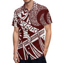 Polynesian Tribal Design Women Dress Custom Made Fashion Lady Charming Sexy Close-Fitting Dress Match Mens Shirt