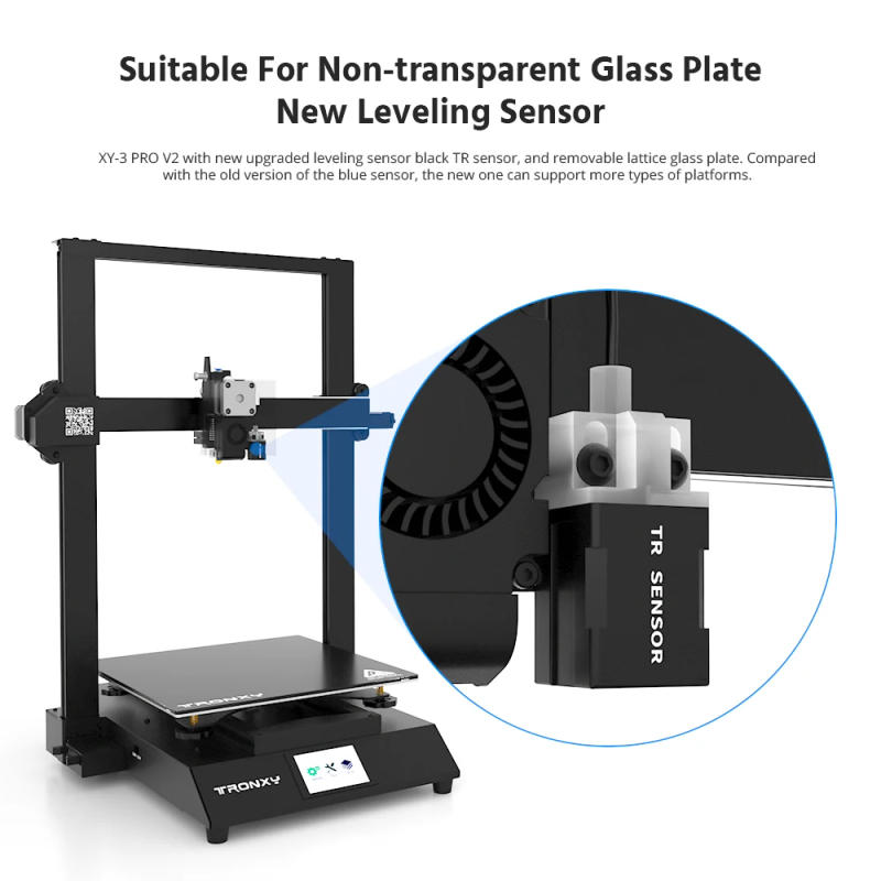 Description Picture 3 of itemTronxy XY-3PRO V2 FDM 3D Printer Dual Z-Axis Silent Mainboard Auto Leveling DIY 3D Printers for PLA TPU ABS PETG PA