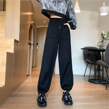 Women Winter Warm Streetwear Thick Trousers Warm Loose Casual Long Thicken Pants Fashion Casual Soild Color Leggings