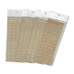 Russian English Transparent Keyboard Stickers Korean Hebrew Language Alphabet for Computer PC Dust Protection Laptop Accessories