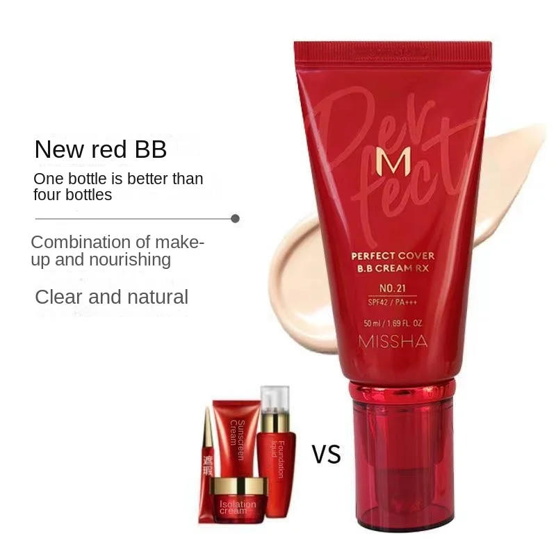 Description Picture 3 of itemMISSHA M Perfect Cover BB Cream RX # 23 Natural Beige Liquid Foundation Durable Waterproof Whitening Concealer Korean Cosmetics