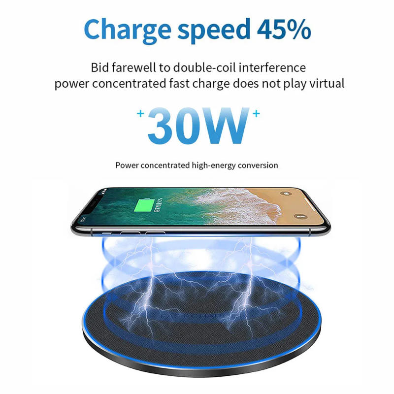 Description Picture 3 of itemDCAE 30W Fast Wireless Charger For Samsung Galaxy S23 S22 S21 Type C USB Charging Pad for iPhone 15 14 13 12 11 Pro Max XS XR 8