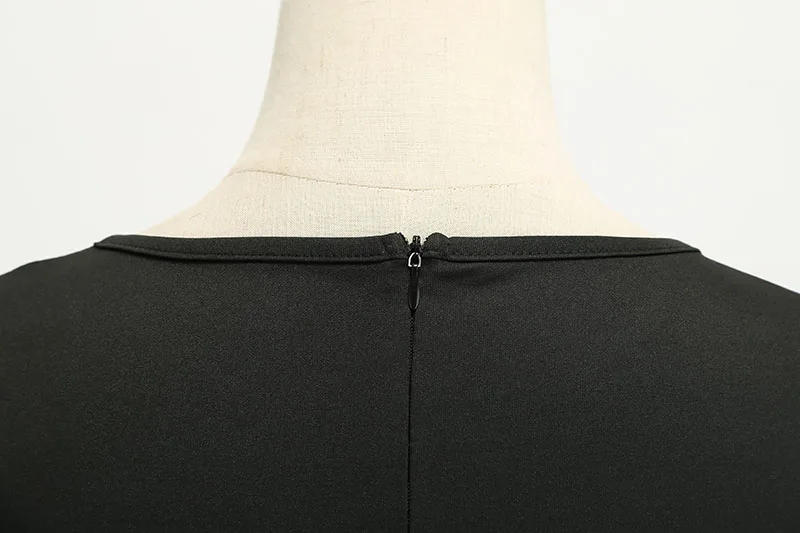 Description Picture 6 of itemBlack Polka Dot Party Women 2022 Summer Red Pin Up Rockabilly Robe Femme 50s 60s Elegant Vintage Dress