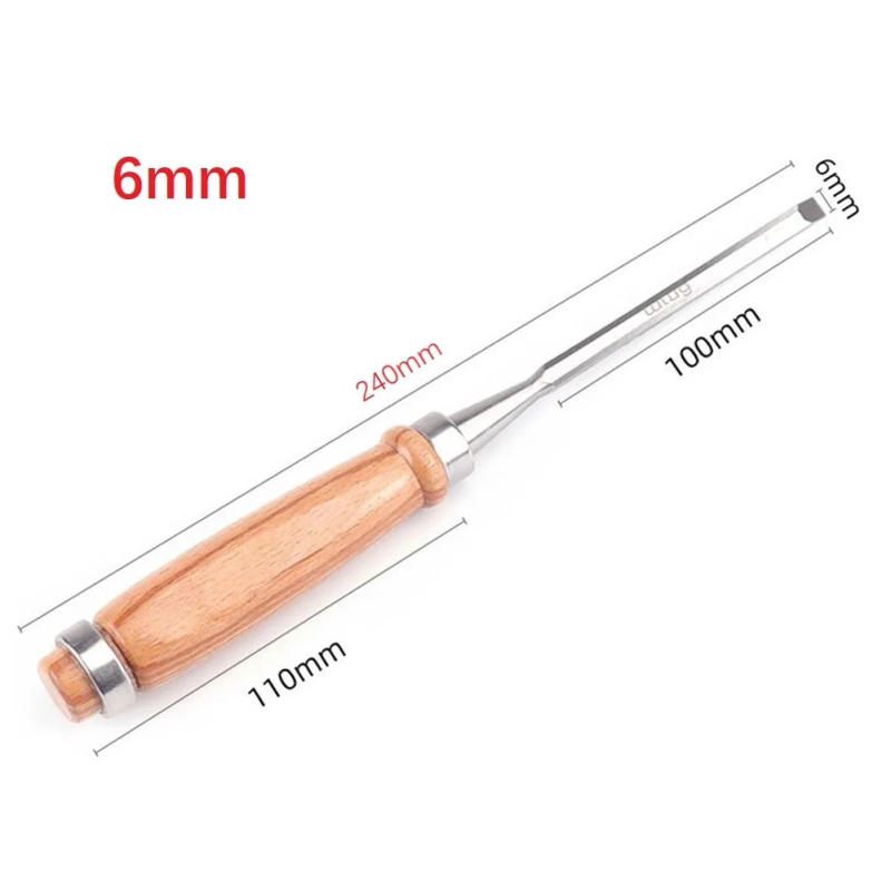 Description Picture 6 of itemWood Handle Chisels Woodworking 6/12/18/24mm Multi-function Carving Cutter For Woodcut Working Carpenter DIY Gadget Hand Tools