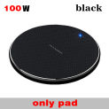 100W Wireless Charger Pad for iPhone 14 13 12 11 Pro Max X Samsung Xiaomi Phone Qi Chargers Induction Fast Charging Dock Station