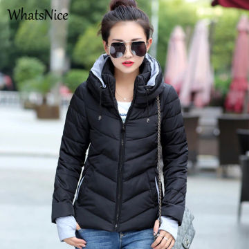 Cheap Wholesale 2022 Autumn Winter Hot Sale Women Fashion Casual Slim Down Cotton Girls Short Design Cute Gloves Warm Jacket 2