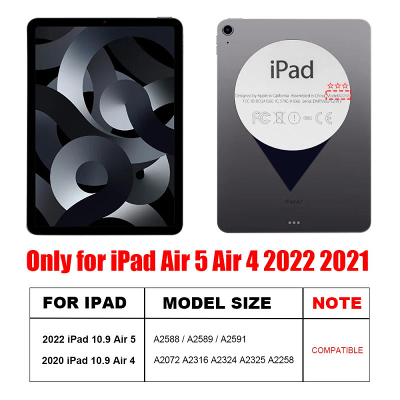 Description Picture 2 of itemFor iPad Air 5 Case 2022 2021 iPad Air 4 Cover TPU Silicone Funda iPad 10.9 Protective Shell