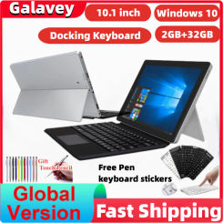 Hot 10.1 INCH Z8350 CPU Tablet Windows 10 Home with Pin Docking Keyboard 1280*800IPS 6000mAh Battery Quad Core Dual Cameras WIFI