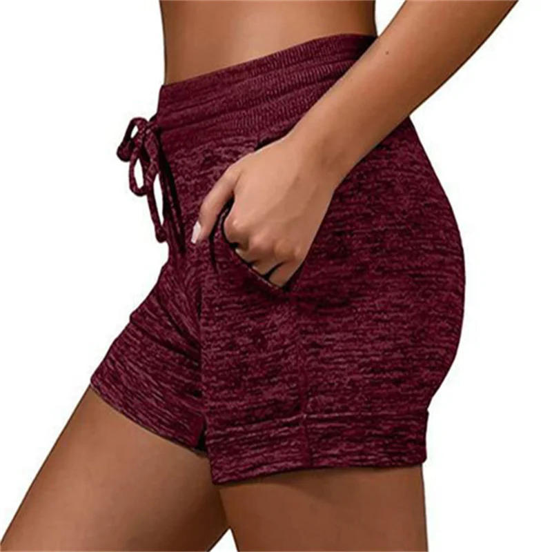 Description Picture 6 of item2023 New Summer European Style Women's Shorts Female High Waist Pants Ladies Casual Fitness Sport Breeches Shorts Plus Size 5XL