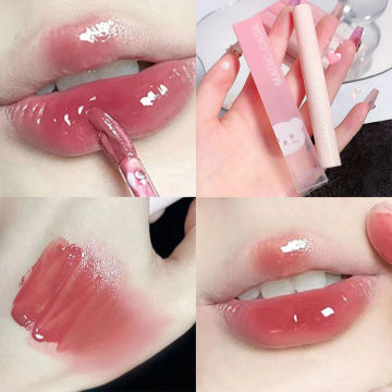 Waterproof Mirror Nude Lip Transparent Lip Gloss Nude Dark Brown Red Lasting Velvet Liquid Lipstick Women Makeup Cosmetic 2023