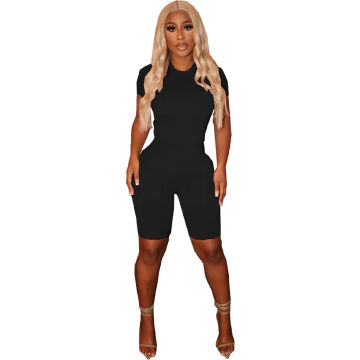 Szkzk Black Two Piece Outfits Sets For Women Club Wear Bodysuit Tops And Shorts High Waist Party Evening Sexy Bodycon Suit Set