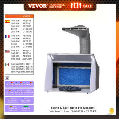 VEVOR Airbrush Spray Booth Portable Hobby Airbrush Paint Spray Booth Kit with 4 LED Light Powerful Dual Exhaust Fans