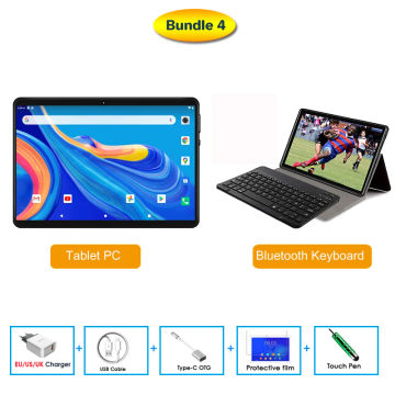 [World Premiere] BEESITTO 10 Inch Tablet Pc 1280X800 Android 10.0 OS 6GB 64GB ROM MTK Octa-Core Dual Cameras Type-C 5G WiFi GPS