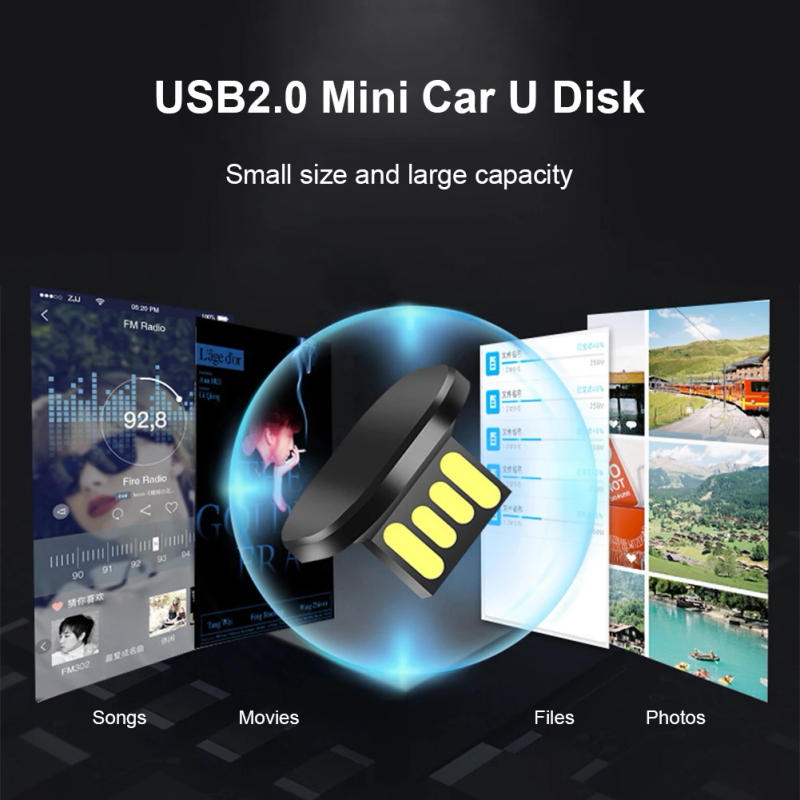 Description Picture 6 of itemCar Mini USB Flash Drive 16GB 32GB 64GB PenDrive Tiny Pen Drive USB2.0 Type C Car U Disk Storage Devices Memory Stick